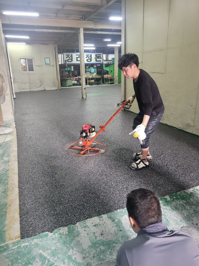 주차장 콩자갈바닥시공 사례